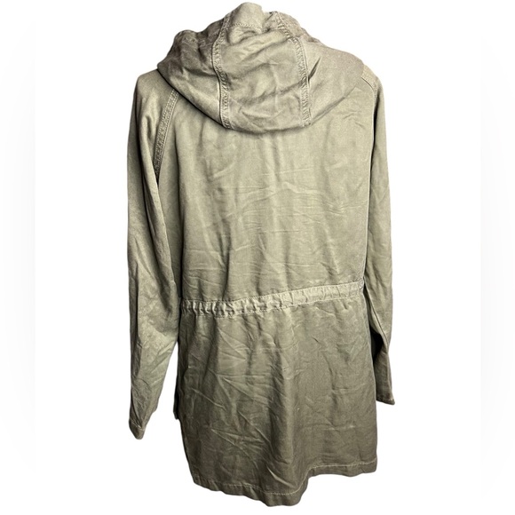 American Eagle Jacket Womens Size XS Green Military Lightweight Coat Hooded - Picture 3 of 12